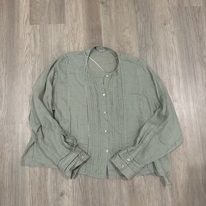 Zara size small green blouse